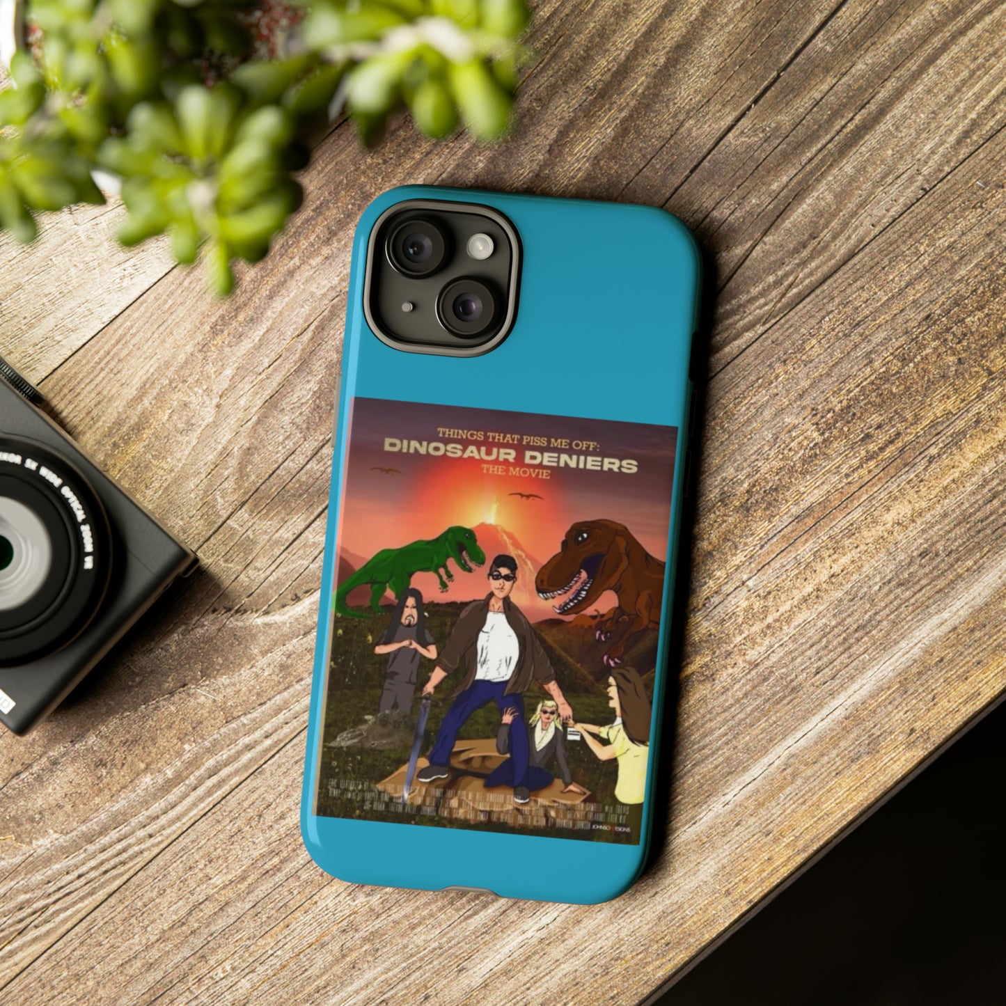 Dinosaur Deniers: The Movie Tough Phone Case (turquoise)