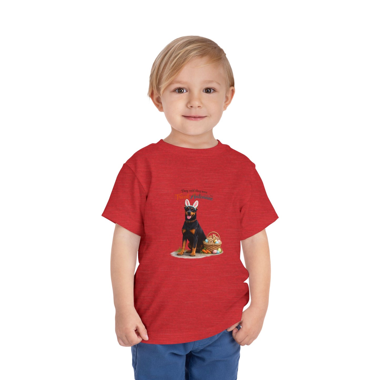 Doberman Treat Antennae™ -- Toddler Dog Lover Tee