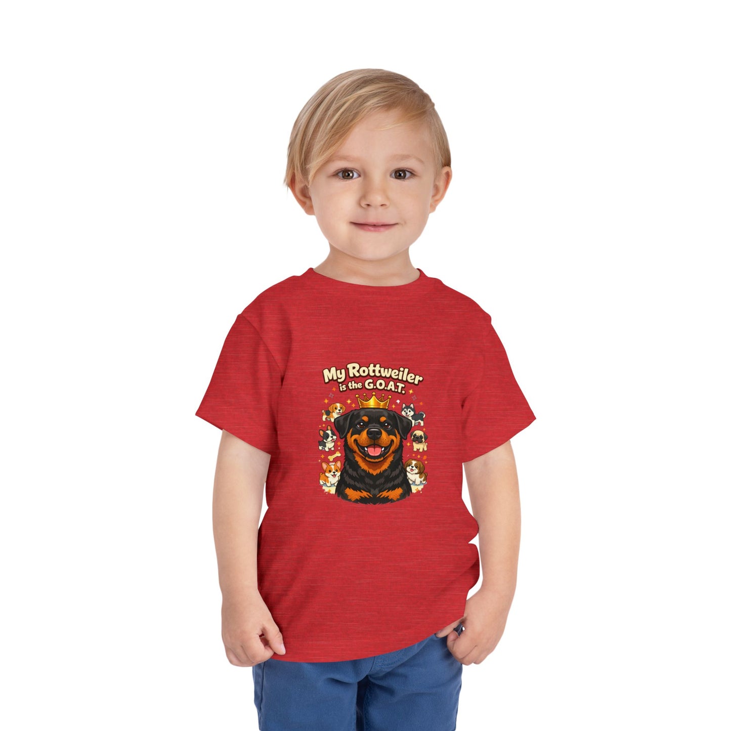 Let your toddler show their pride -- "My Rottweiler is the G.O.A.T." – Toddler T-Shirt