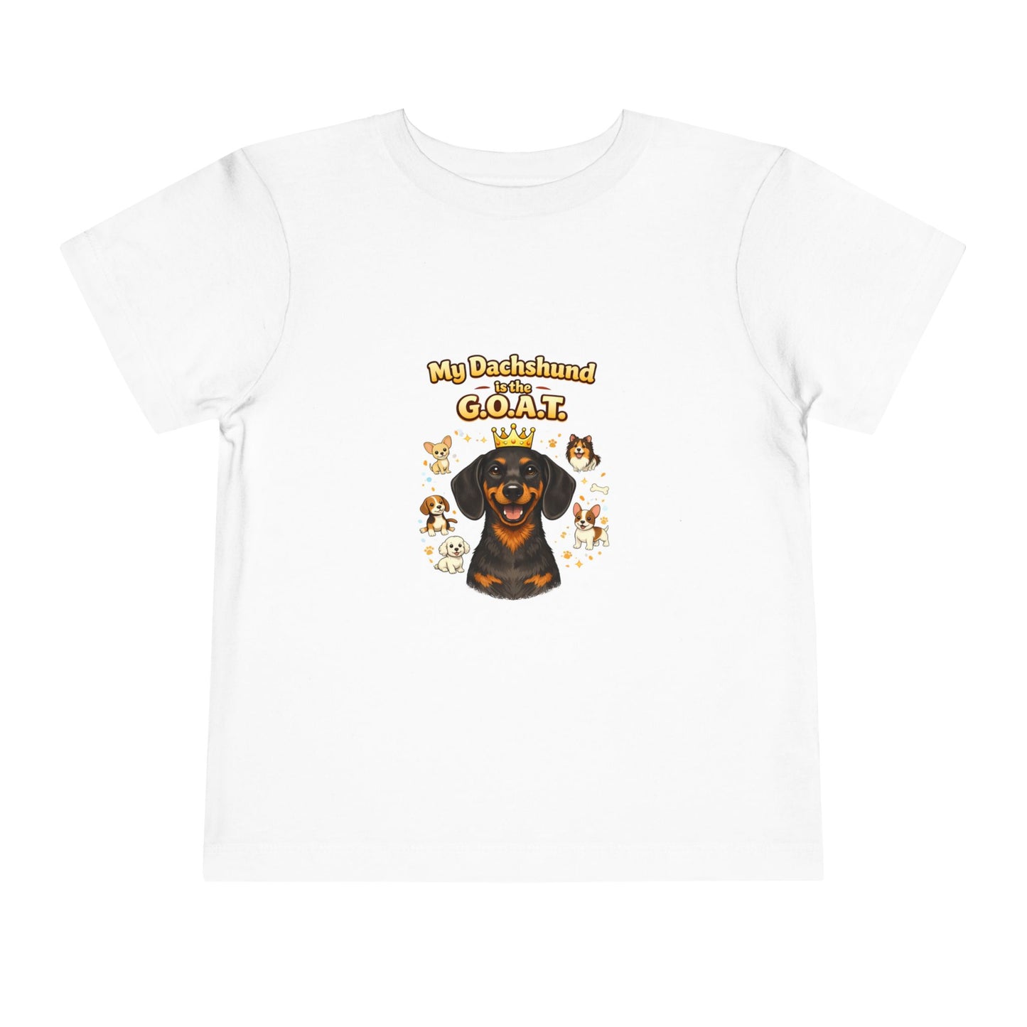 Let your toddler show their pride -- "My Dachshund is the G.O.A.T." – Toddler T-Shirt