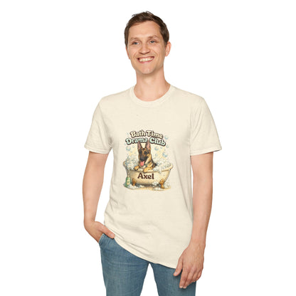 Bath Time Drama Club – Personalized Dog Spa T-Shirt – Paw Spa Days Remembered