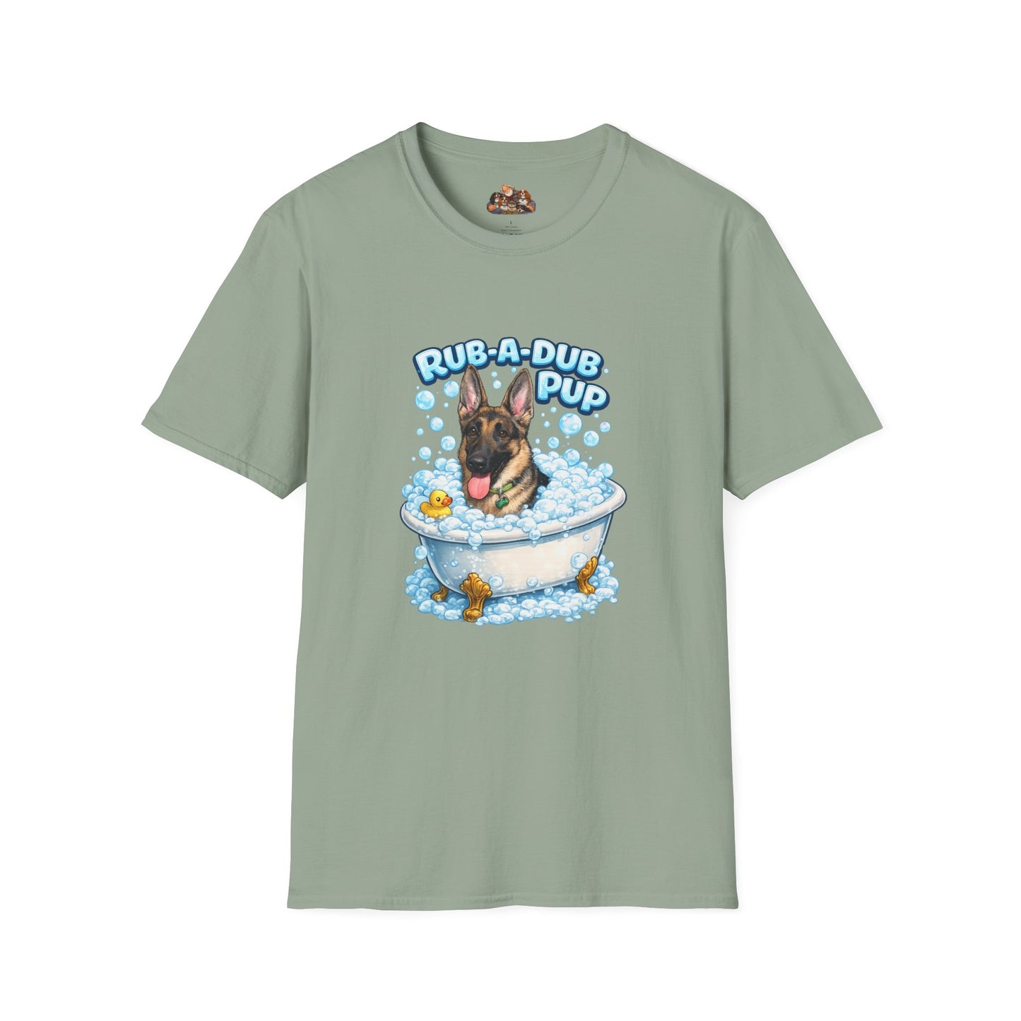 Rub-A-Dub Pup – Personalized Dog Spa T-Shirt – Paw Spa Days Remembered