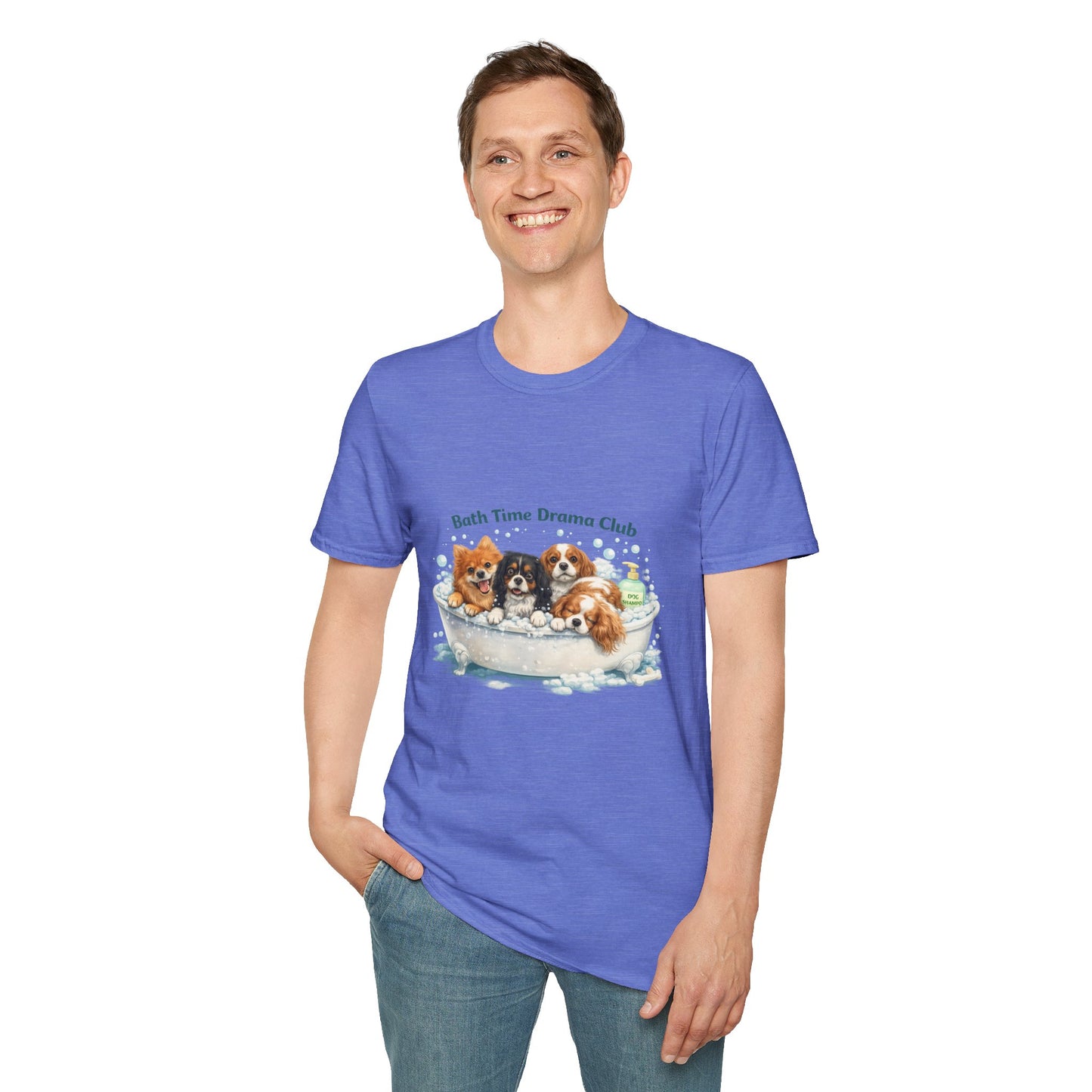 Bath Time Drama Club – Personalized Dog Spa T-Shirt – Paw Spa Days Remembered