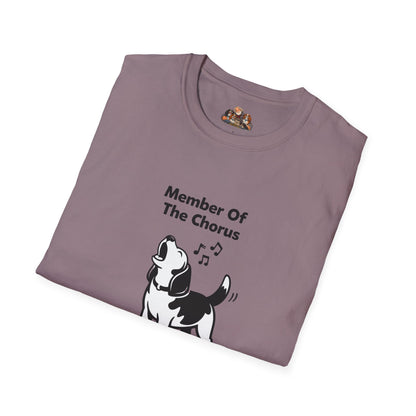 Member Of The Chorus  —  Black And White Minimalist Family Collection For Adult Dog Lovers