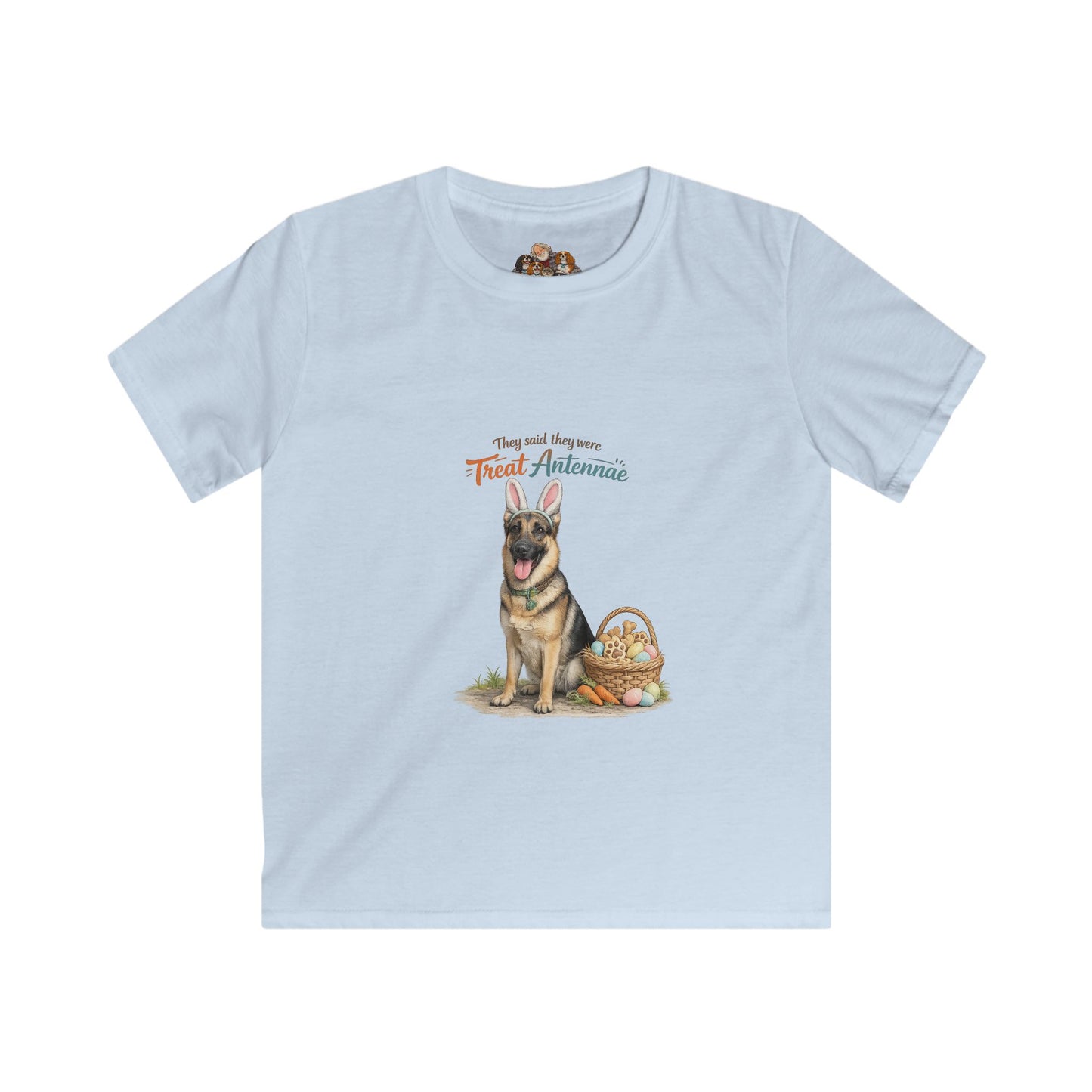 German Shepherd Treat Antennae™ — Youth Dog Lover Tee