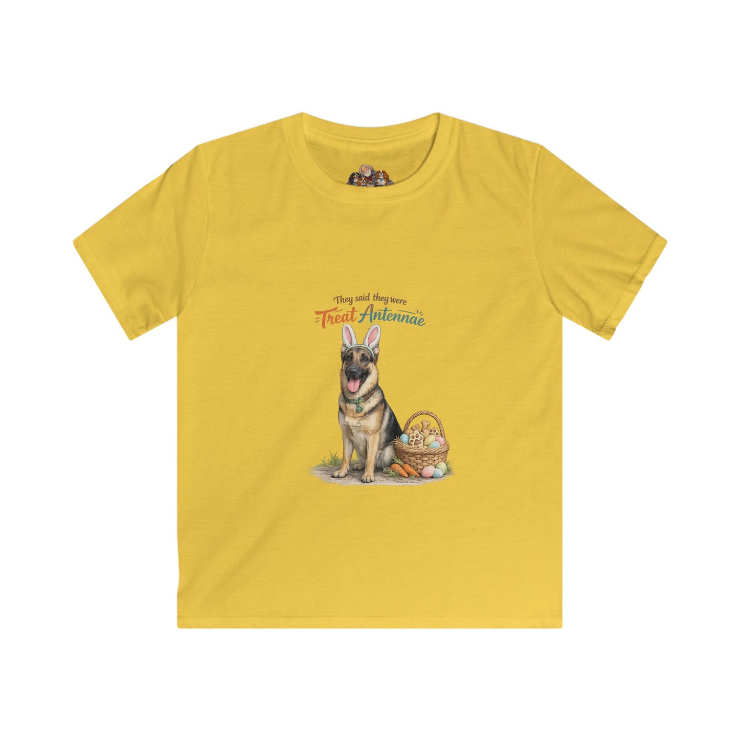 German Shepherd Treat Antennae™ — Youth Dog Lover Tee