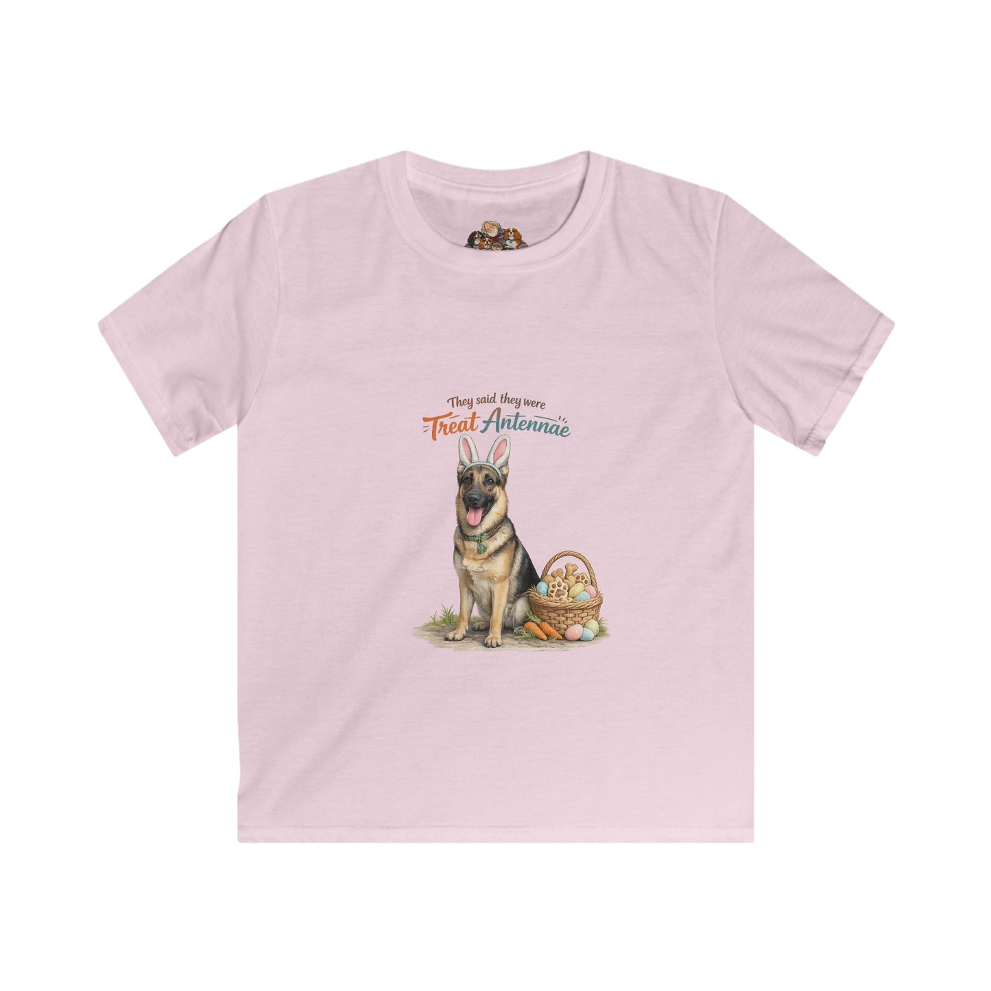 German Shepherd Treat Antennae™ — Youth Dog Lover Tee