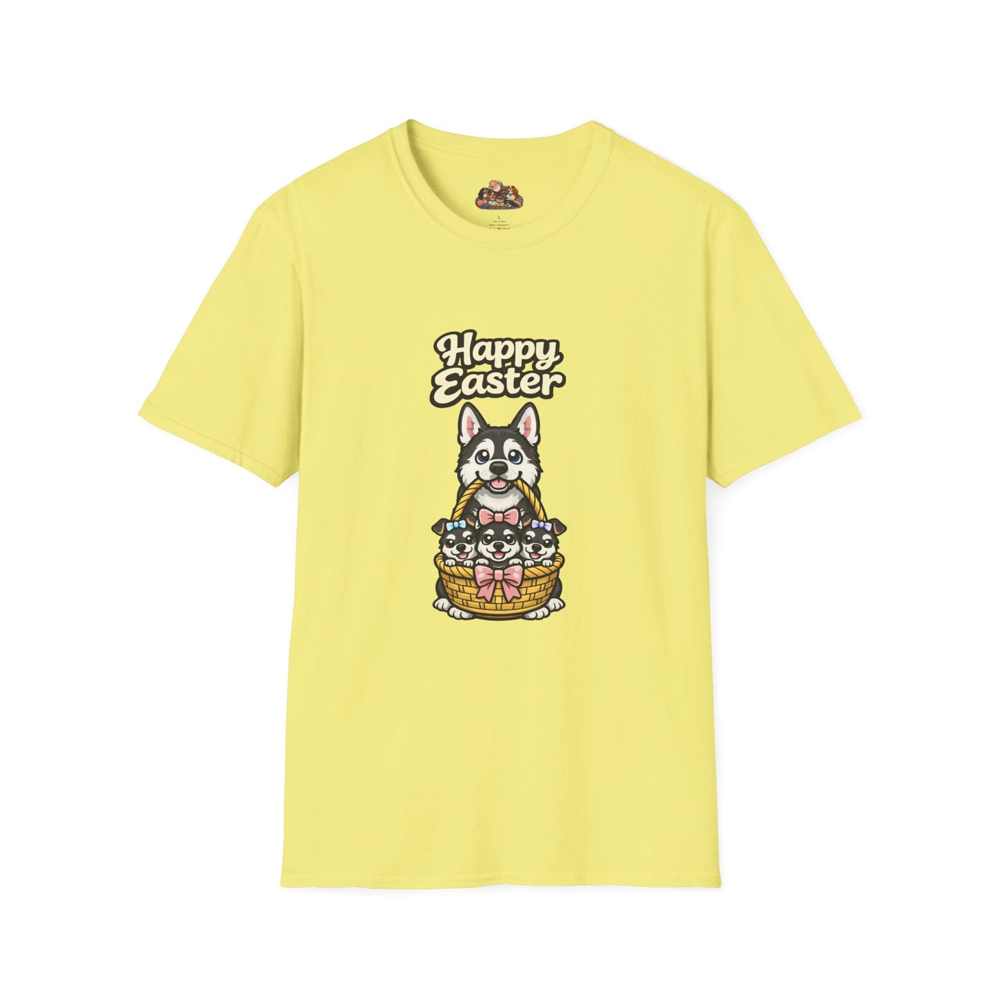 Husky Family "Happy Easter"