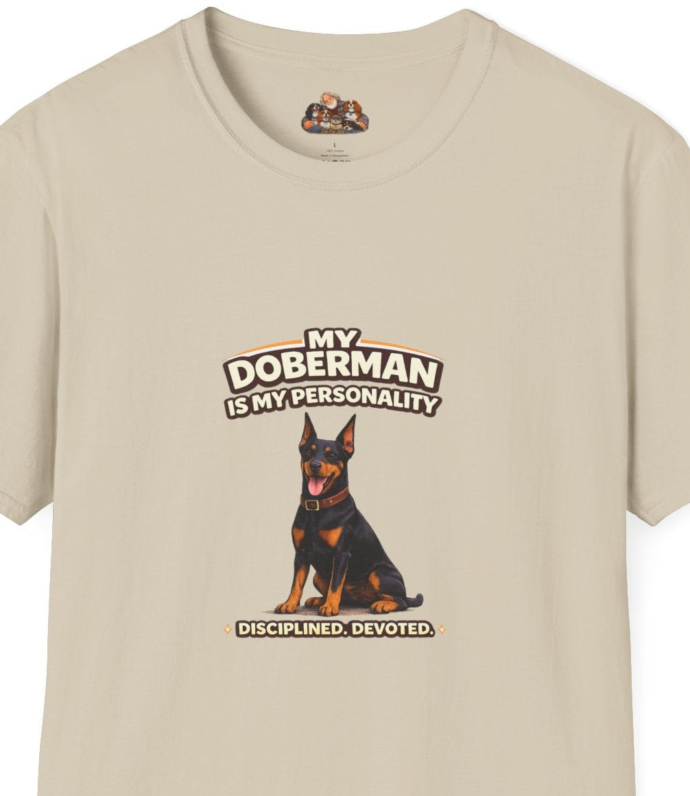 My Doberman Is My Personality -- Personalized Dog Breed T-Shirt