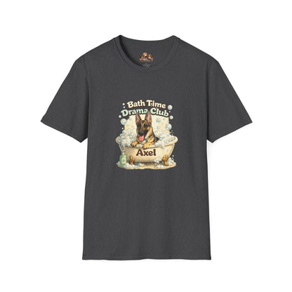 Bath Time Drama Club – Personalized Dog Spa T-Shirt – Paw Spa Days Remembered
