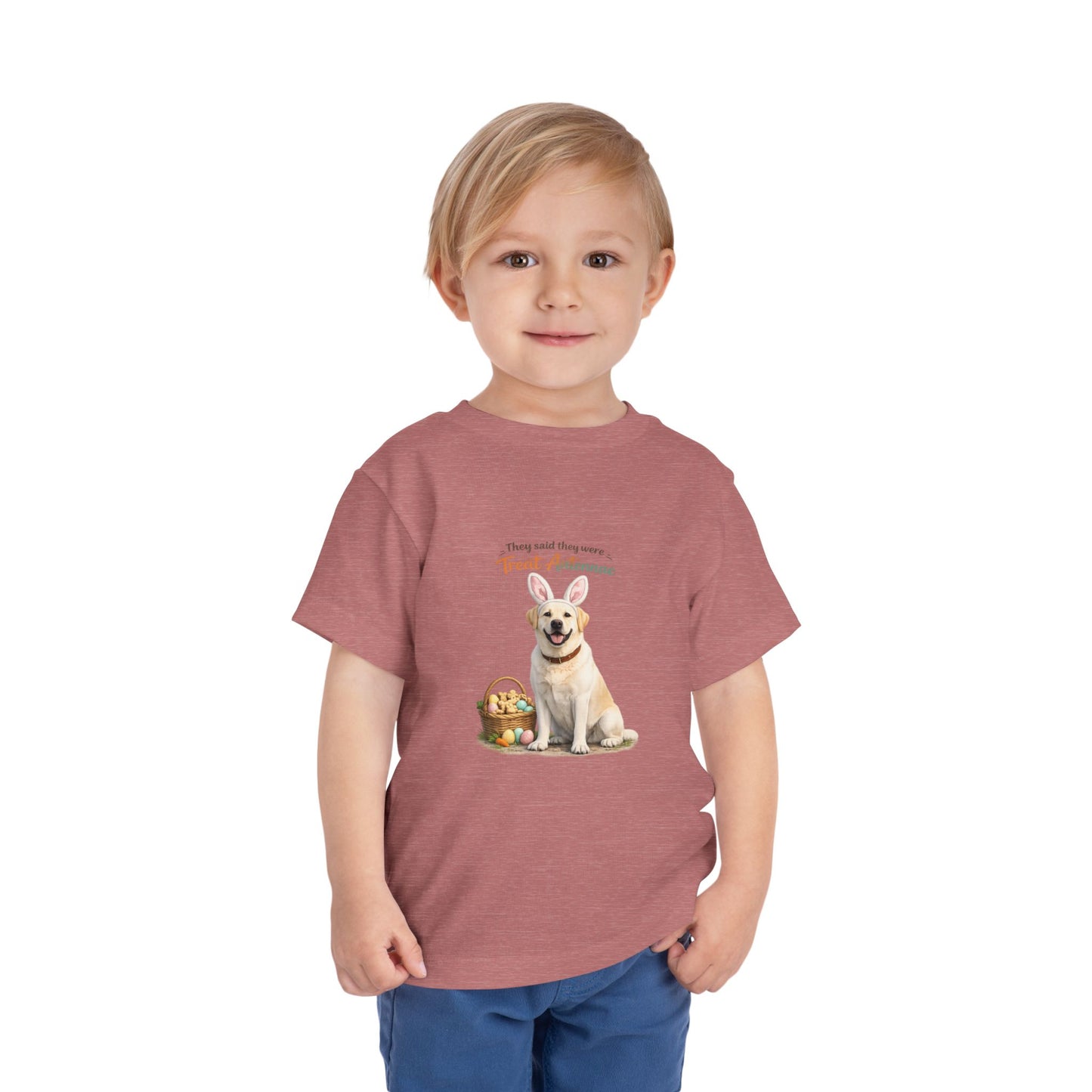 Yellow Lab Treat Antennae™ -- Toddler Dog Lover Tee