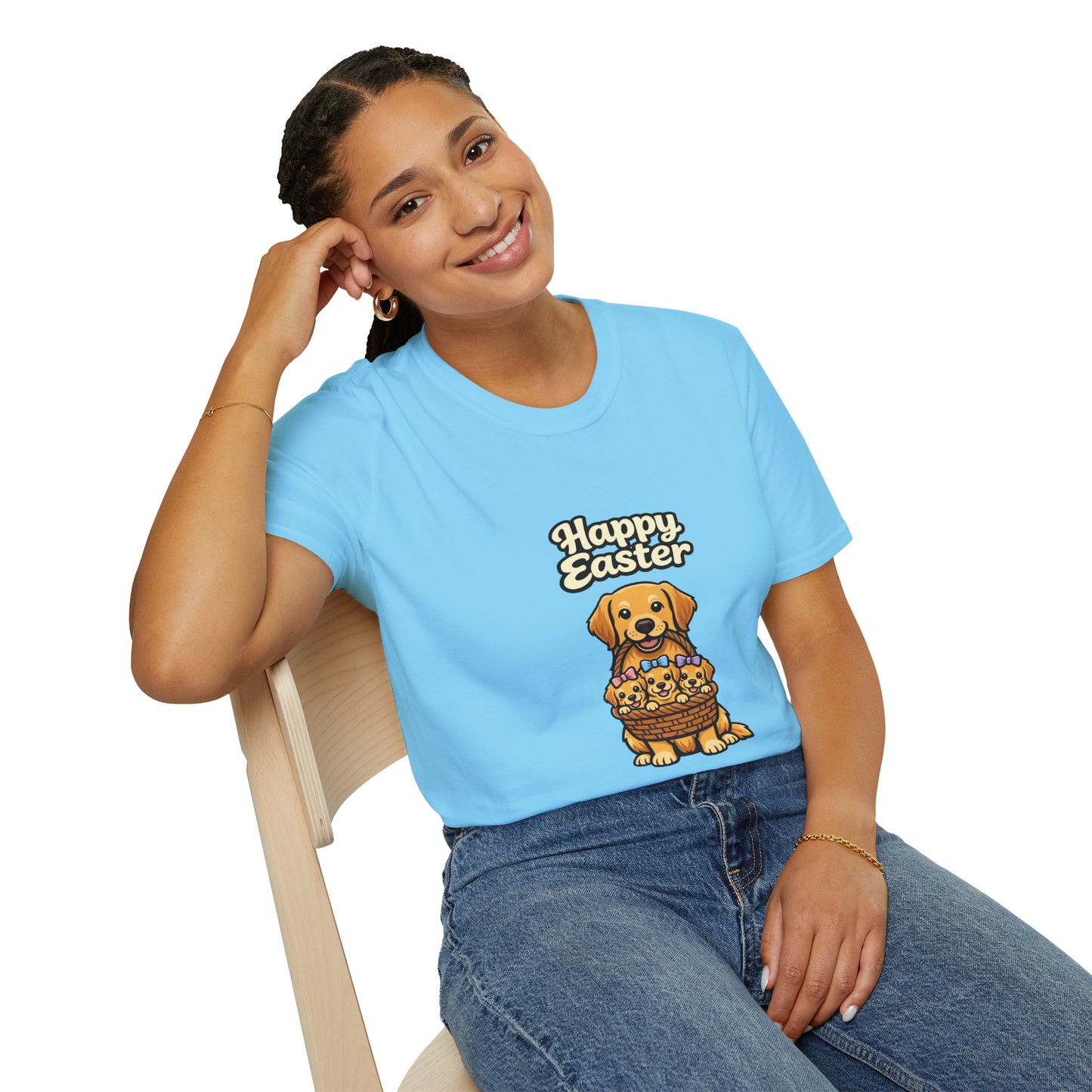 Golden Retriever Family "Happy Easter"