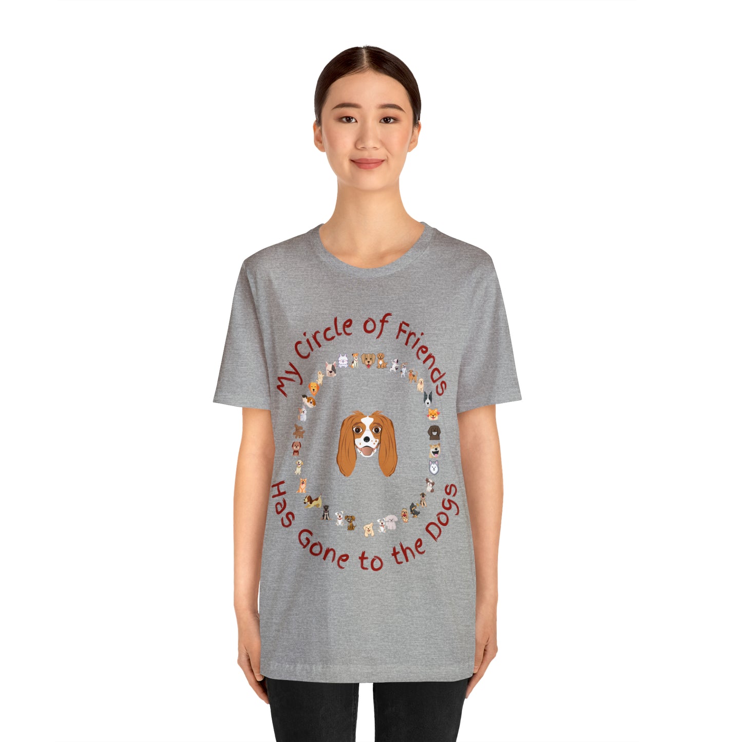 Barney’s Circle of Friends Has Gone to the Dogs! Unisex Jersey Short Sleeve Tee