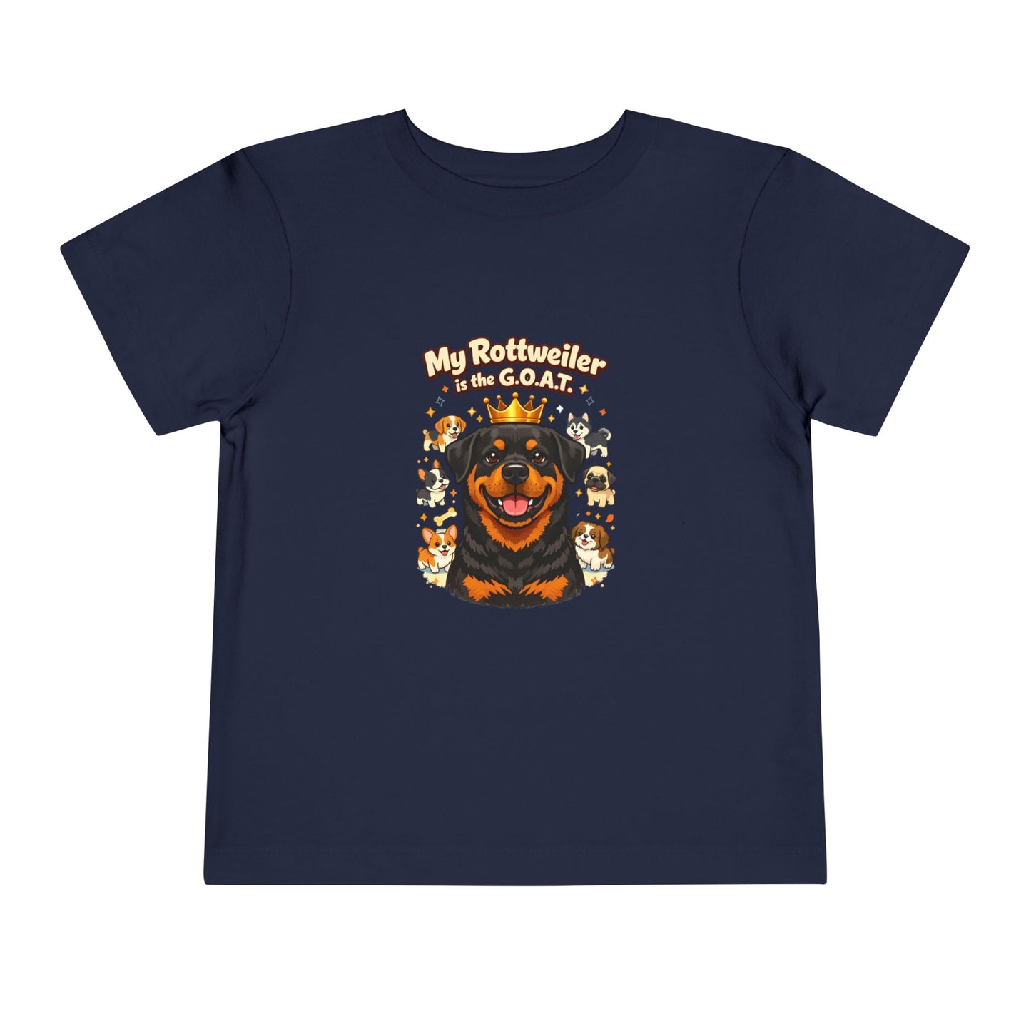 Let your toddler show their pride -- "My Rottweiler is the G.O.A.T." – Toddler T-Shirt