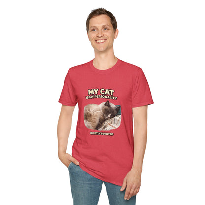 My Cat Is My Personality – "Quietly Devoted" – Personalized Custom Cat Shirt
