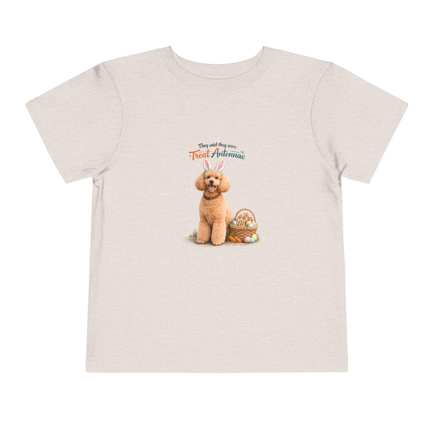 Poodle Treat Antennae™ -- Toddler Dog Lover Tee
