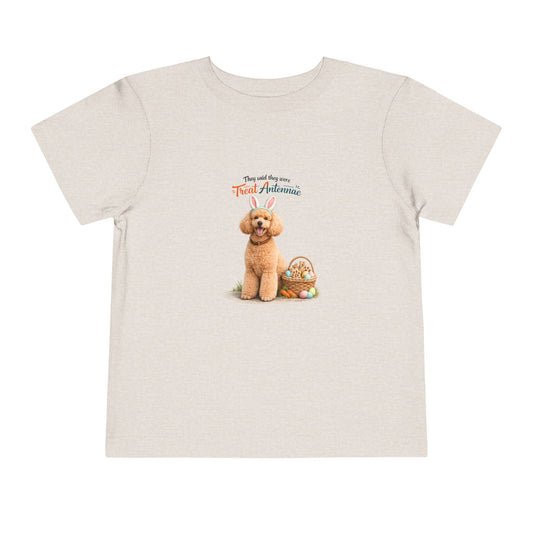 Poodle Treat Antennae™ -- Toddler Dog Lover Tee