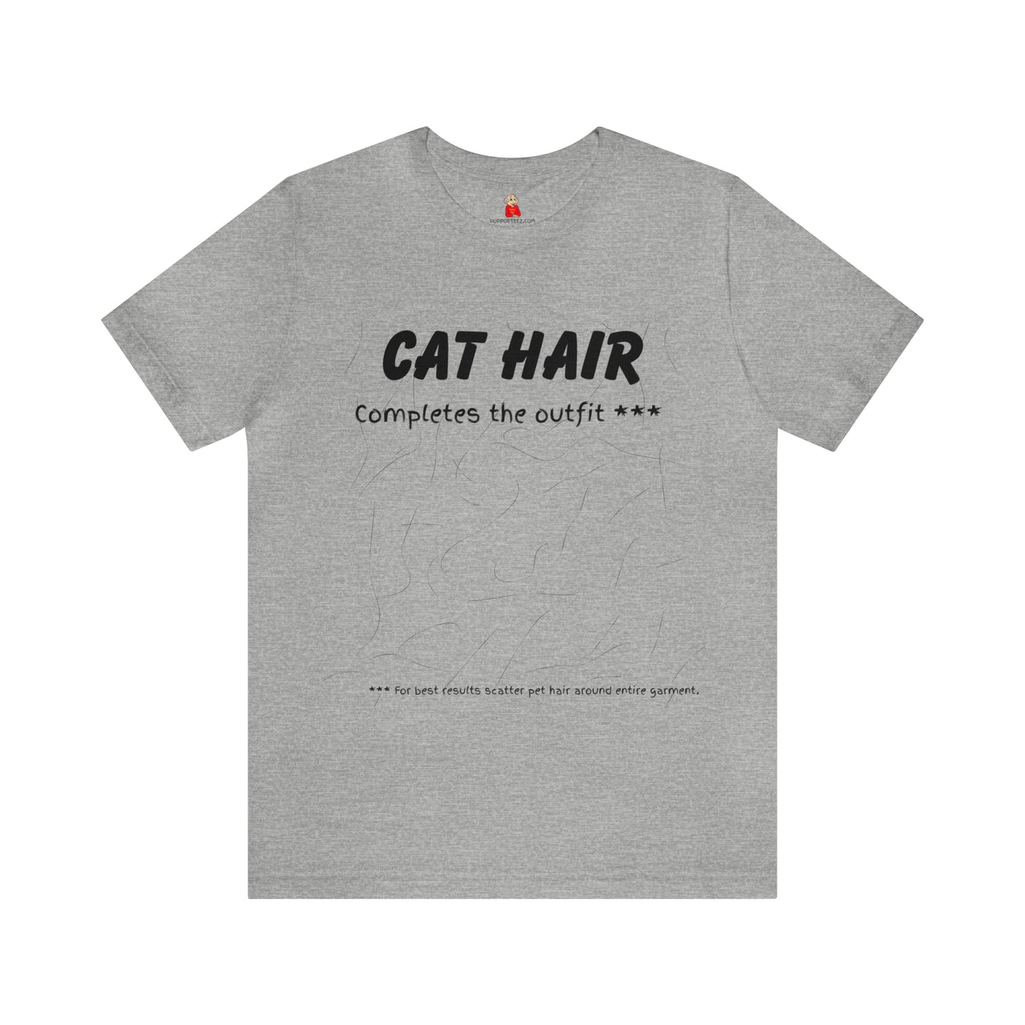 BLACK Cat Hair Completes the Outfit Unisex Jersey Tee