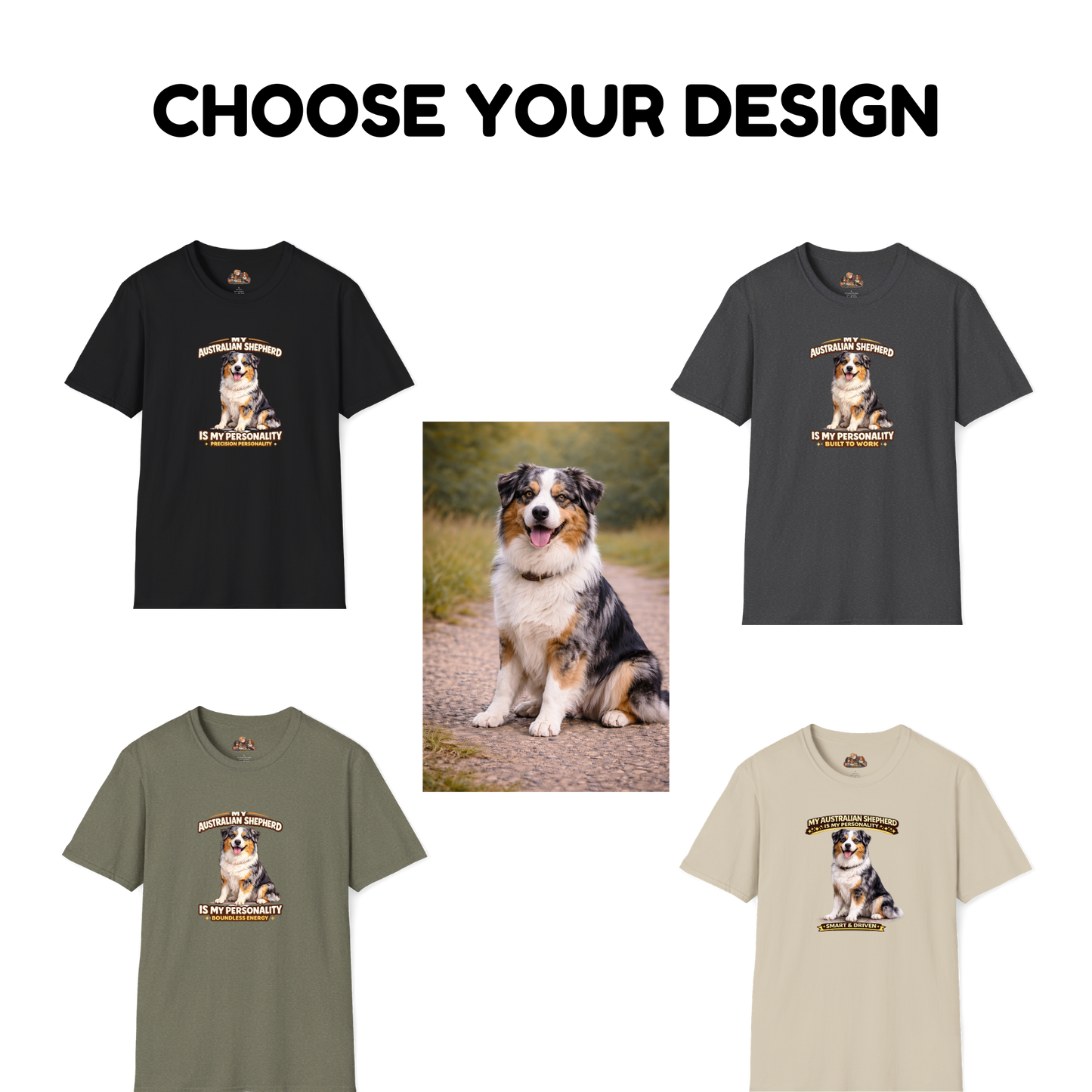 My Australian Shepherd is My Personality – Personalized Dog Breed Shirt