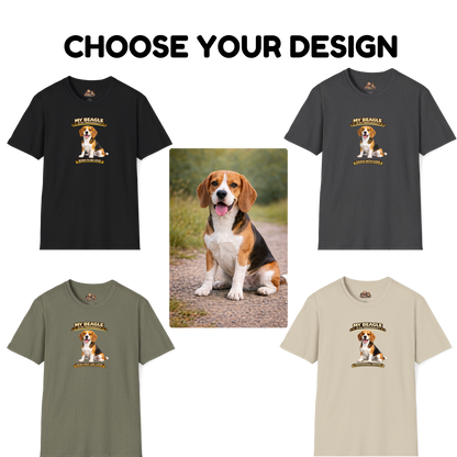 My Beagle Is My Personality -- Personalized Dog Breed T-Shirt