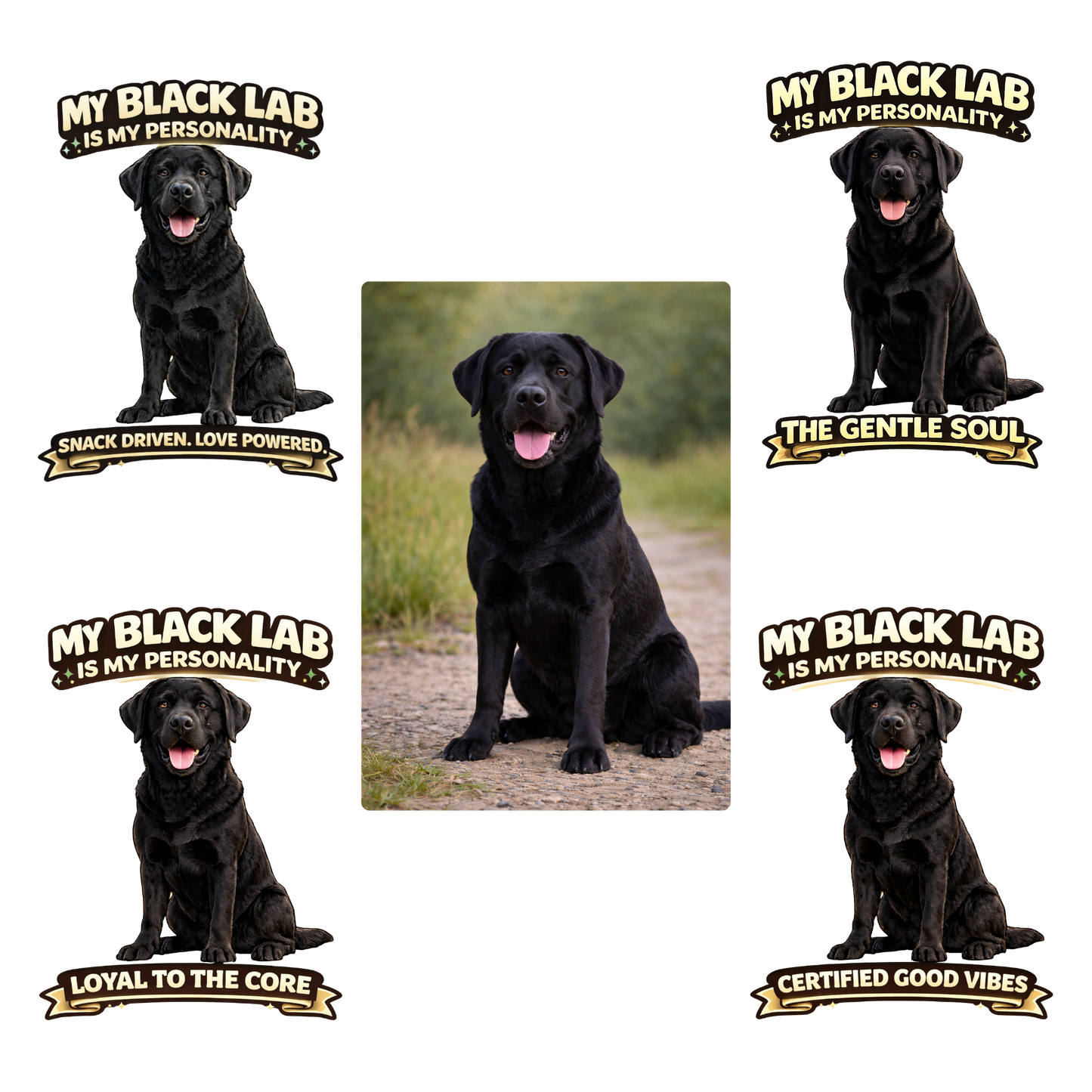 My Black Lab is My Personality – Personalized Dog Breed Shirt