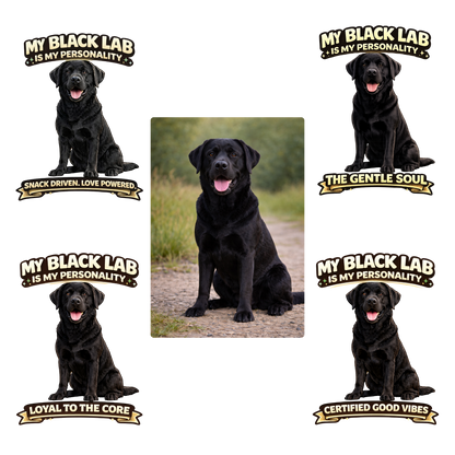 My Black Lab is My Personality – Personalized Dog Breed Shirt