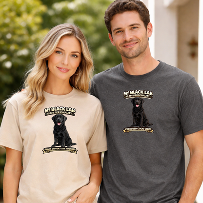 My Black Lab is My Personality – Personalized Dog Breed Shirt