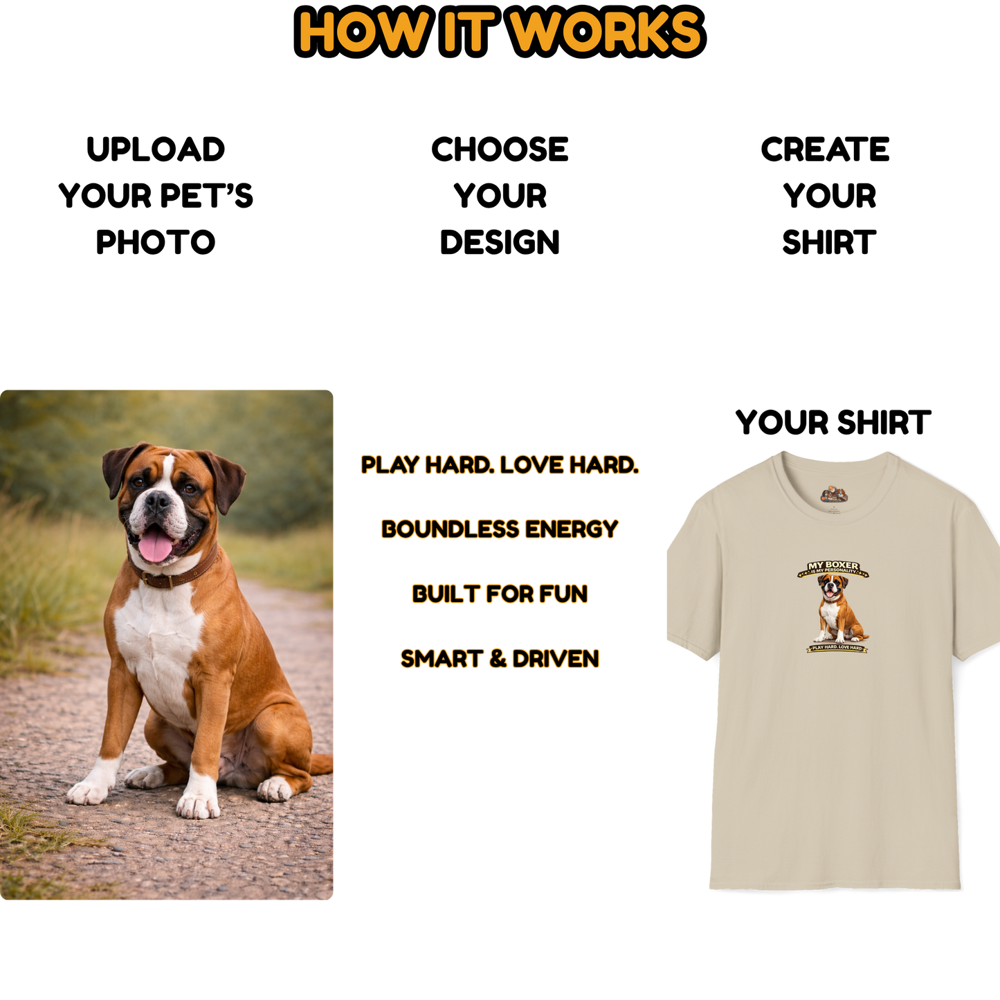 My Boxer Is My Personality -- Personalized Dog Breed T-Shirt