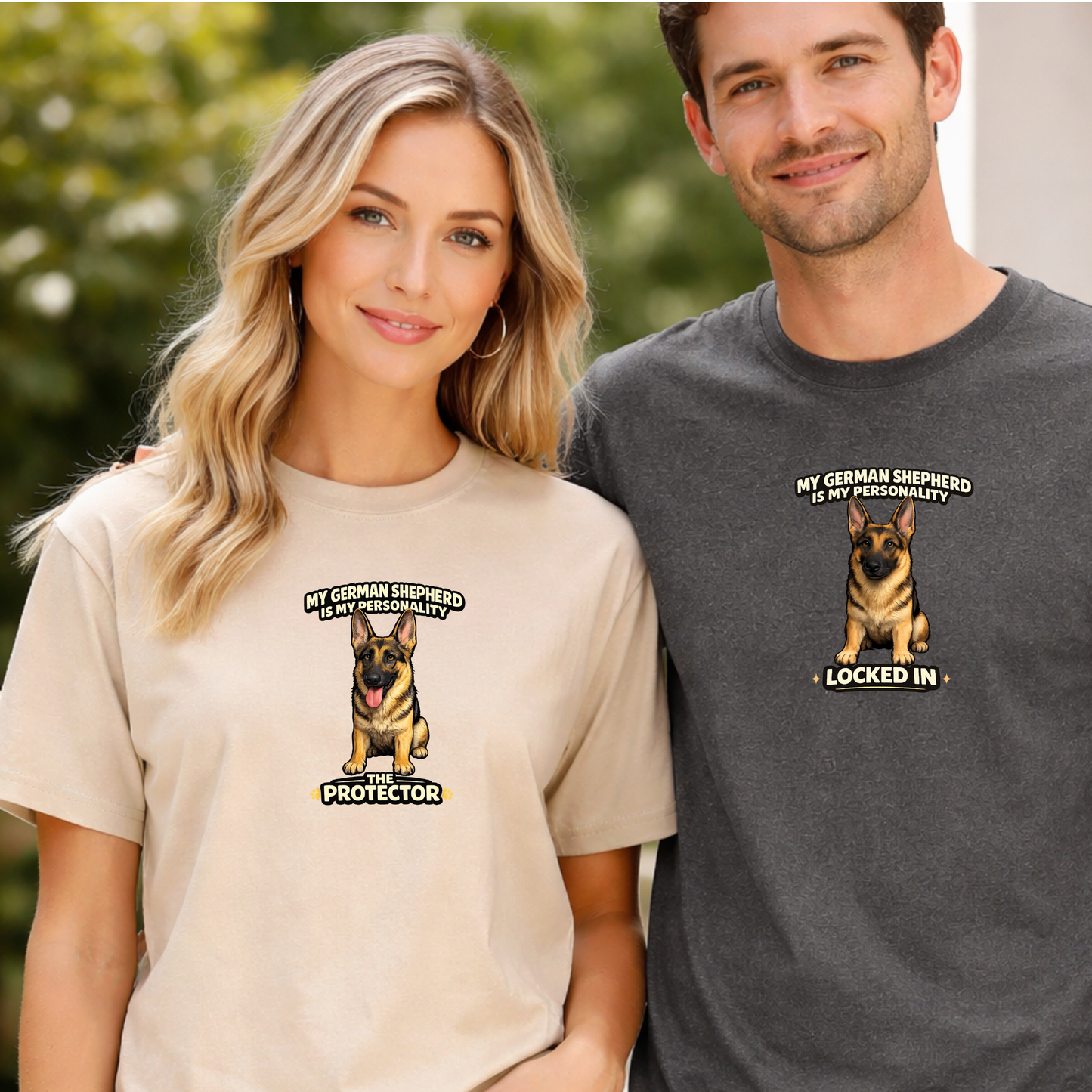 My German Shepherd Is My Personality -- Personalized Dog Breed T-Shirt