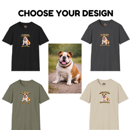 My Bulldog Is My Personality -- Personalized Dog Breed T-Shirt