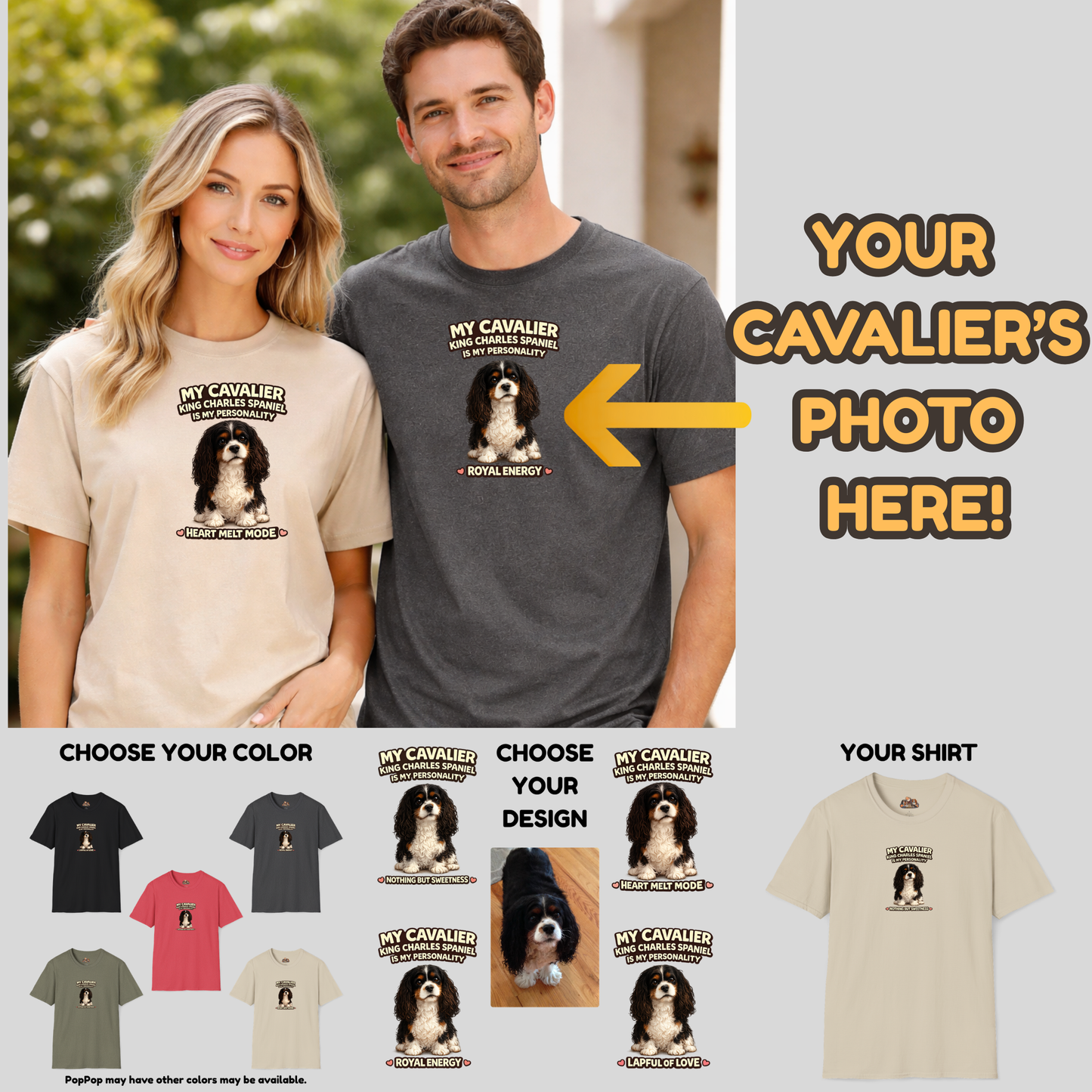 My Cavalier King Charles Spaniel Is My Personality -- Personalized Dog Breed T-Shirt