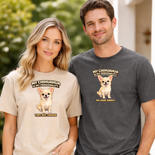 My Chihuahua Is My Personality -- Personalized Dog Breed T-Shirt