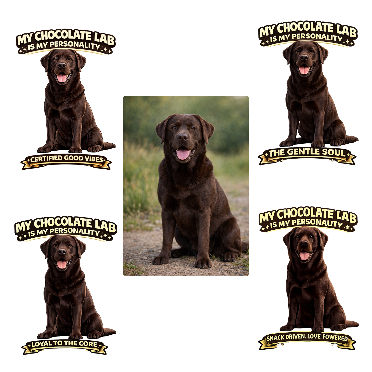 My Chocolate Lab is My Personality – Personalized Dog Breed Shirt