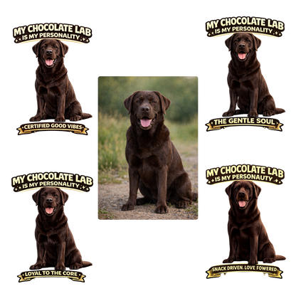 My Chocolate Lab is My Personality – Personalized Dog Breed Shirt