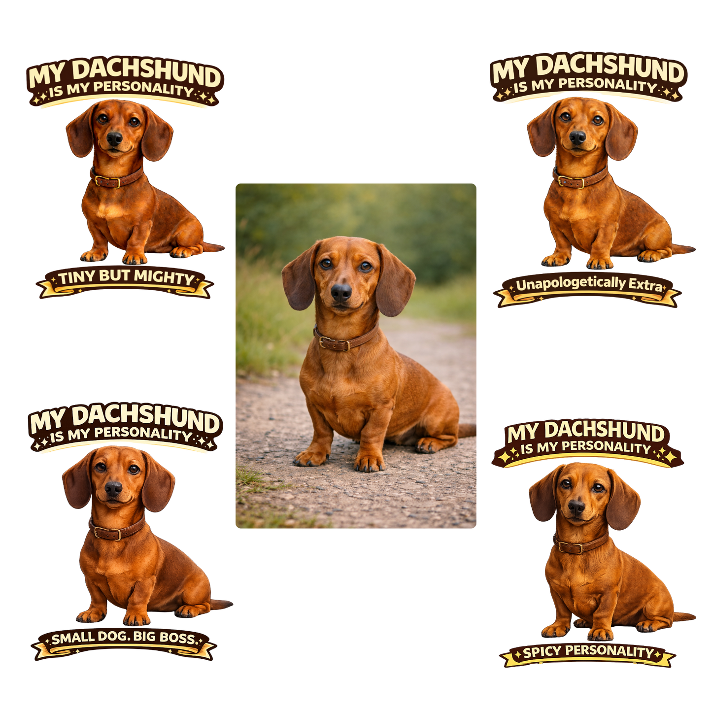 My Dachshund is My Personality – Personalized Dog Breed Shirt