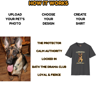 My German Shepherd Is My Personality -- Personalized Dog Breed T-Shirt