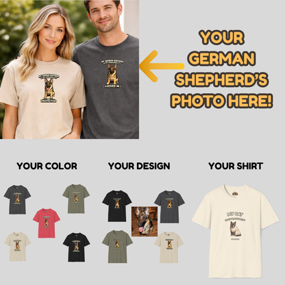 My German Shepherd Is My Personality -- Personalized Dog Breed T-Shirt