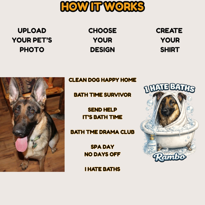 Paw Spa Day – Paw Spa Days Remembered – Personalized. Your Pet. Your Photo. Your Shirt.™