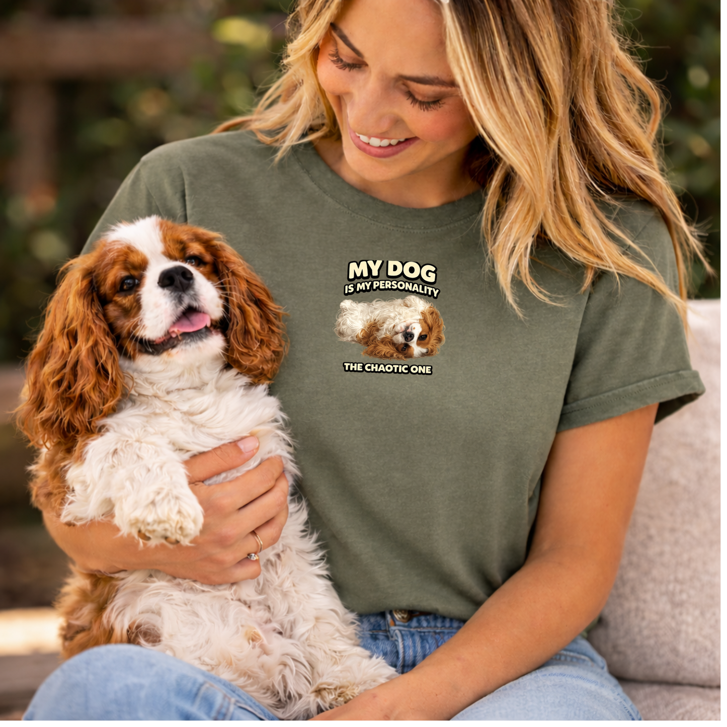 My Dog Is My Personality –  Personalized Custom Pet Photo T-Shirt