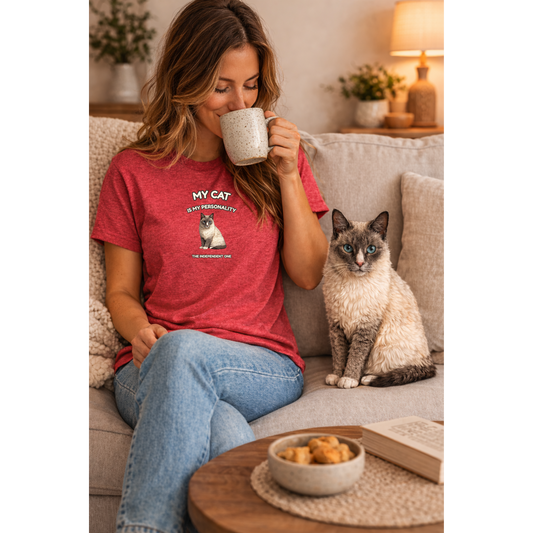 "My Cat Is My Personality" – Your Cat. Your Photo. Your Shirt.™