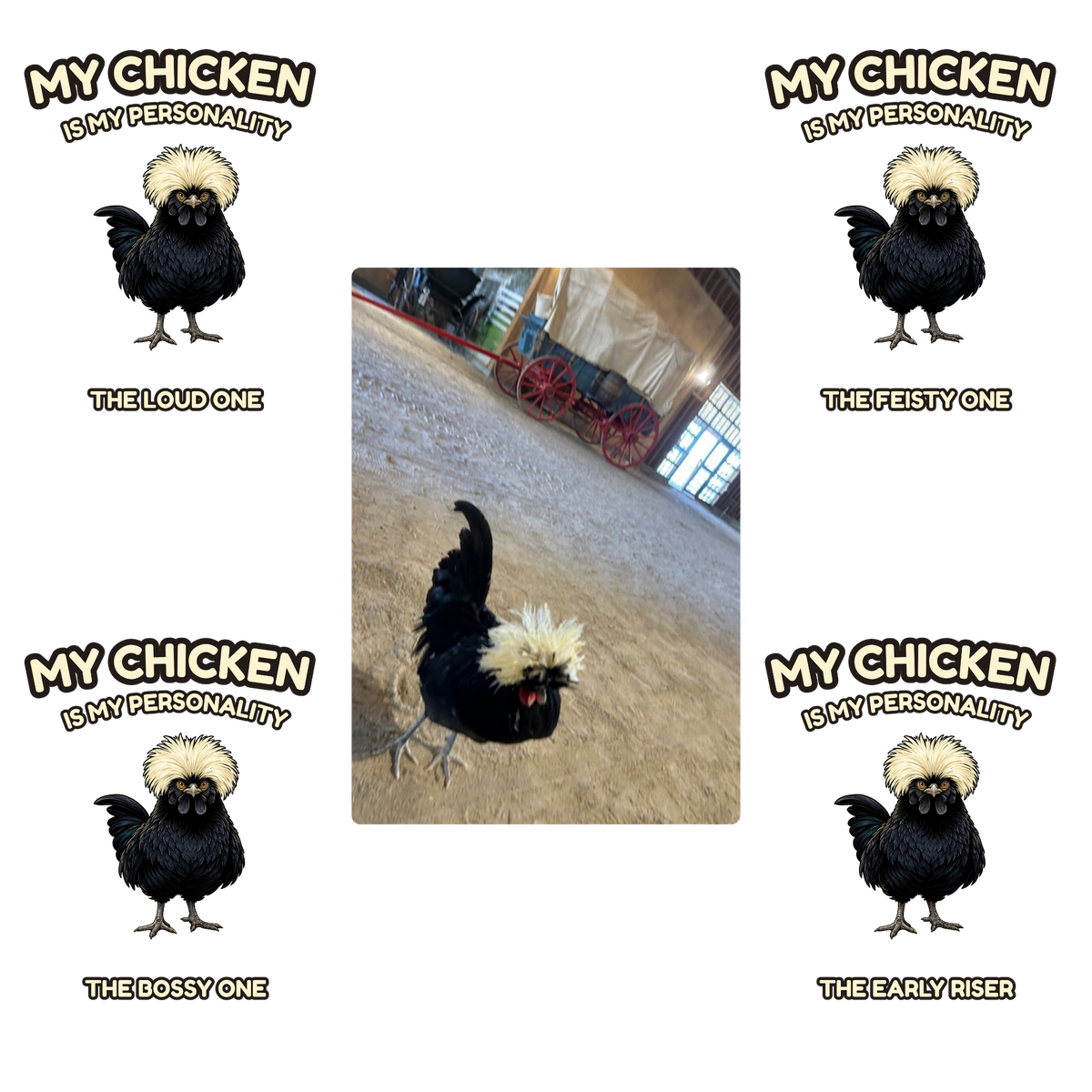 MY  CHICKEN IS MY PERSONALITY