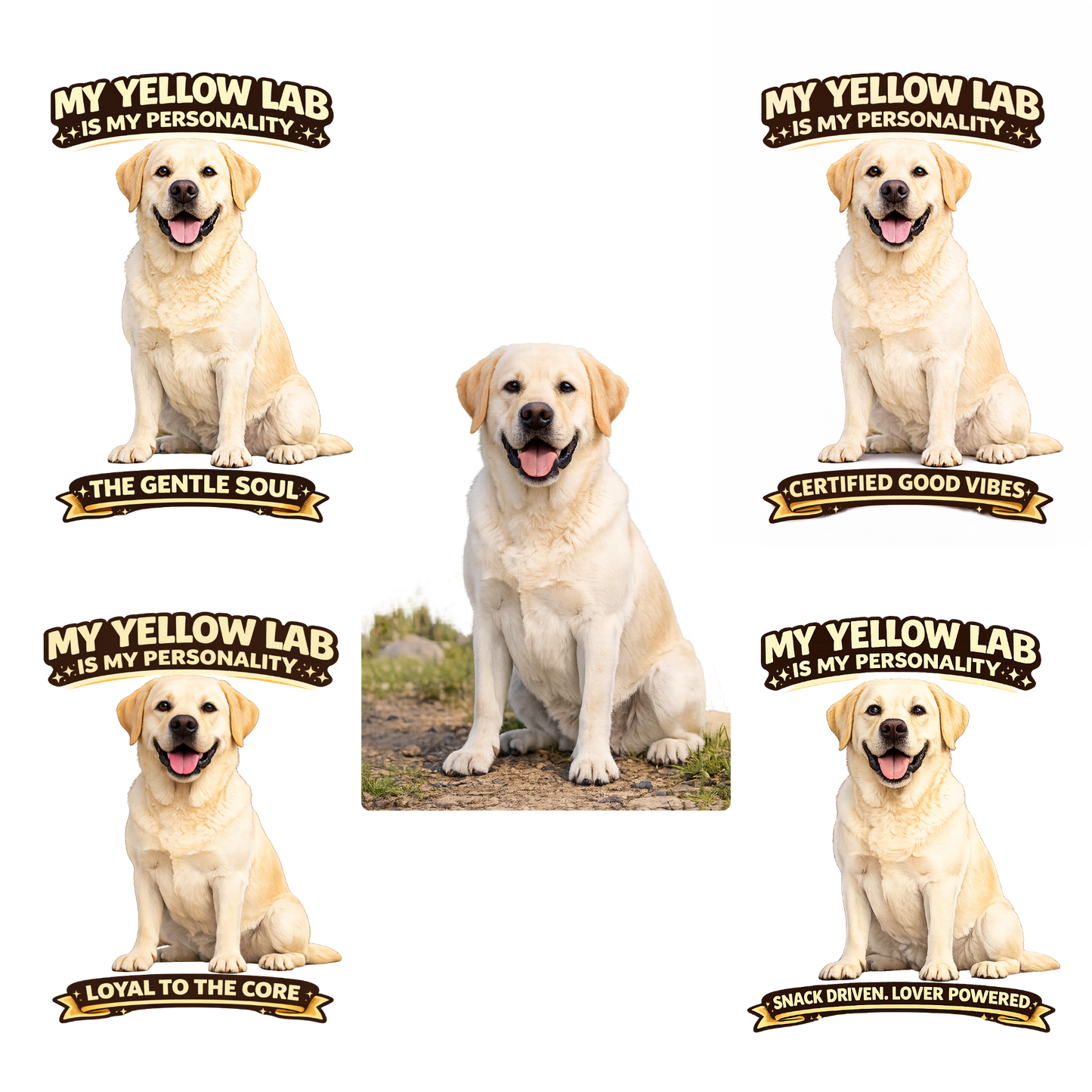 My Yellow Lab is My Personality – Personalized Dog Breed Shirt