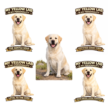 My Yellow Lab is My Personality – Personalized Dog Breed Shirt