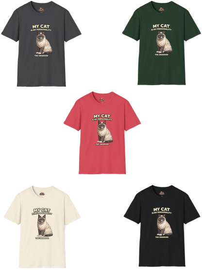 "My Cat Is My Personality" – Your Cat. Your Photo. Your Shirt.™