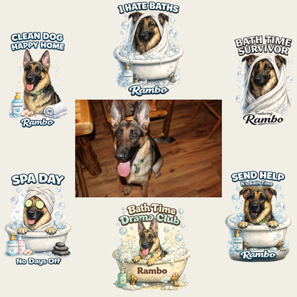 Paw Spa Day – Paw Spa Days Remembered – Personalized. Your Pet. Your Photo. Your Shirt.™