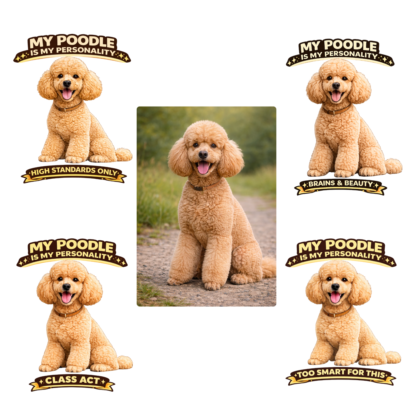 My Poodle is My Personality – Personalized Dog Breed Shirt