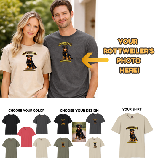My Rottweiler Is My Personality -- Personalized Dog Breed T-Shirt