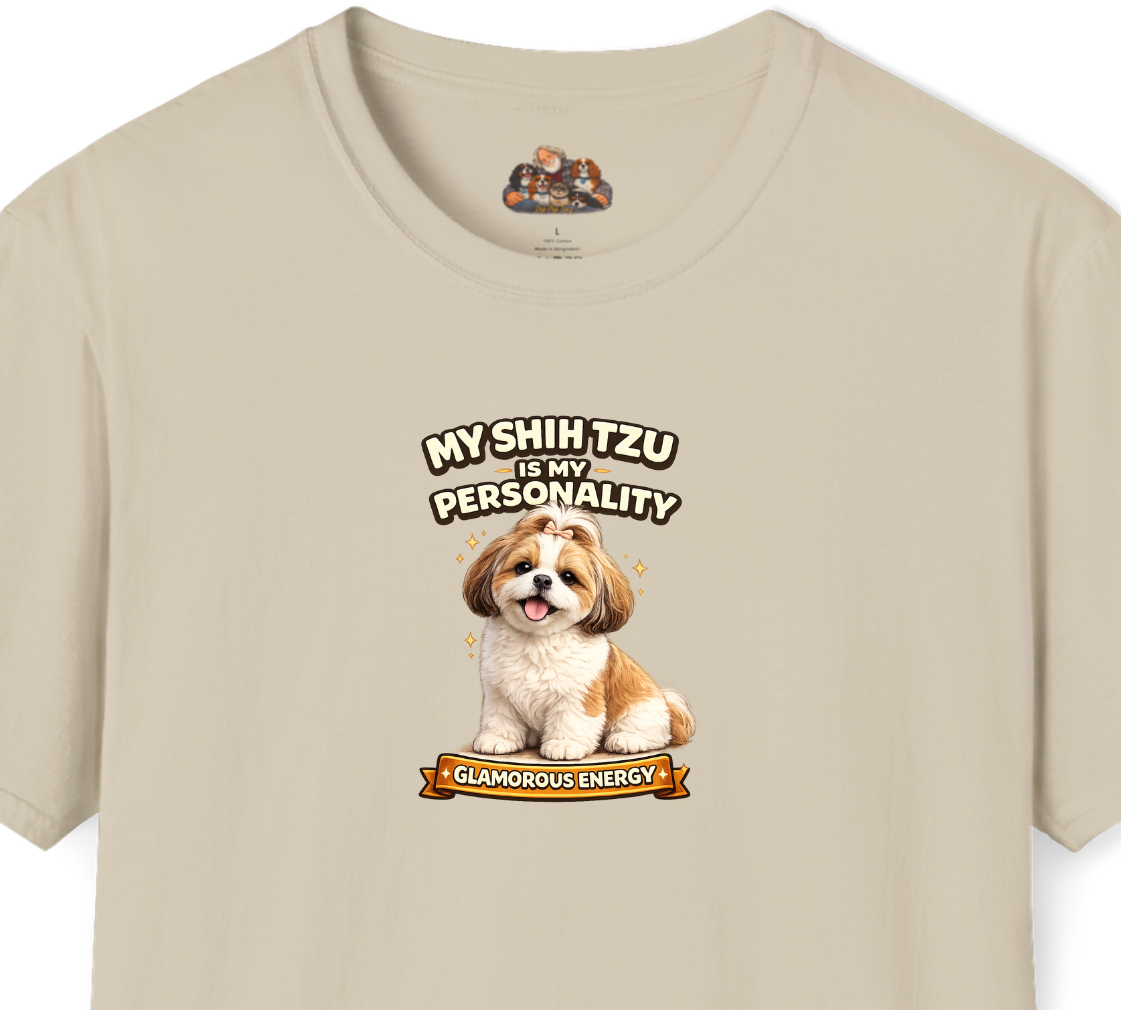My Shih Tzu Is My Personality -- Personalized Dog Breed T-Shirt