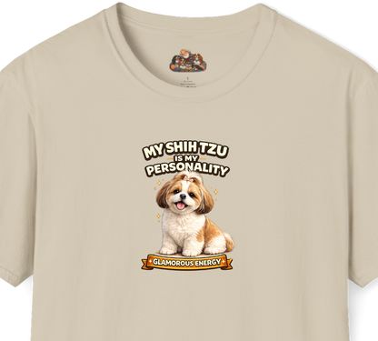 My Shih Tzu Is My Personality -- Personalized Dog Breed T-Shirt