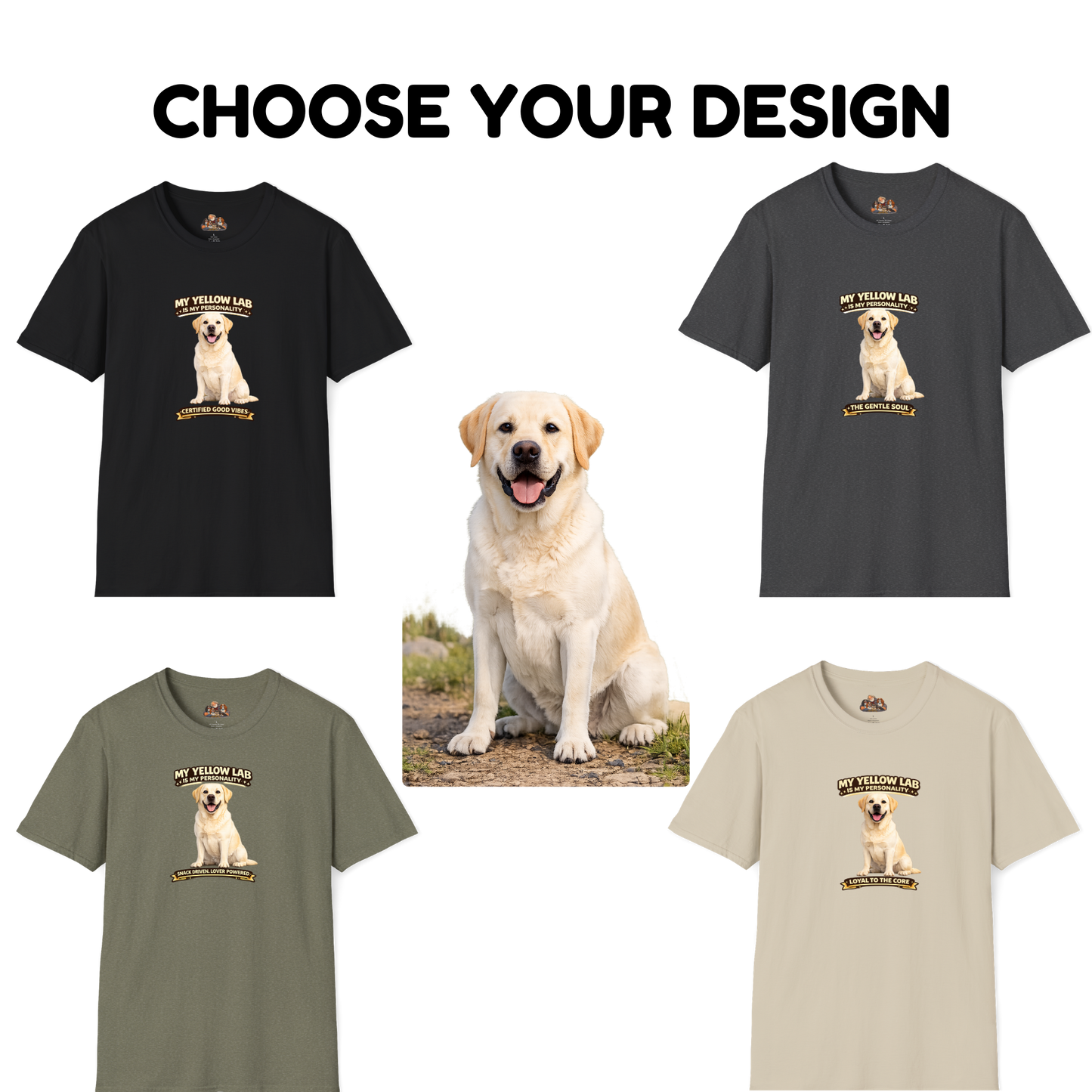 My Yellow Lab is My Personality – Personalized Dog Breed Shirt